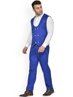 Men double-breasted two-piece suit 3