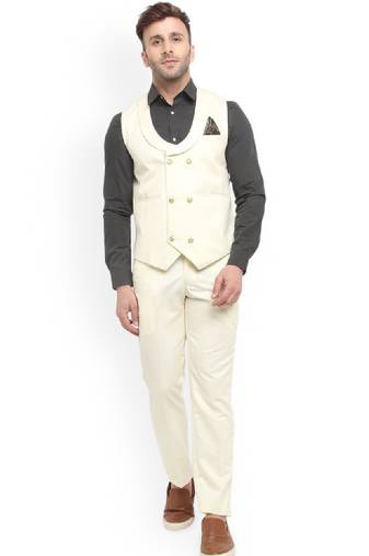 Men double-breasted two-piece suit