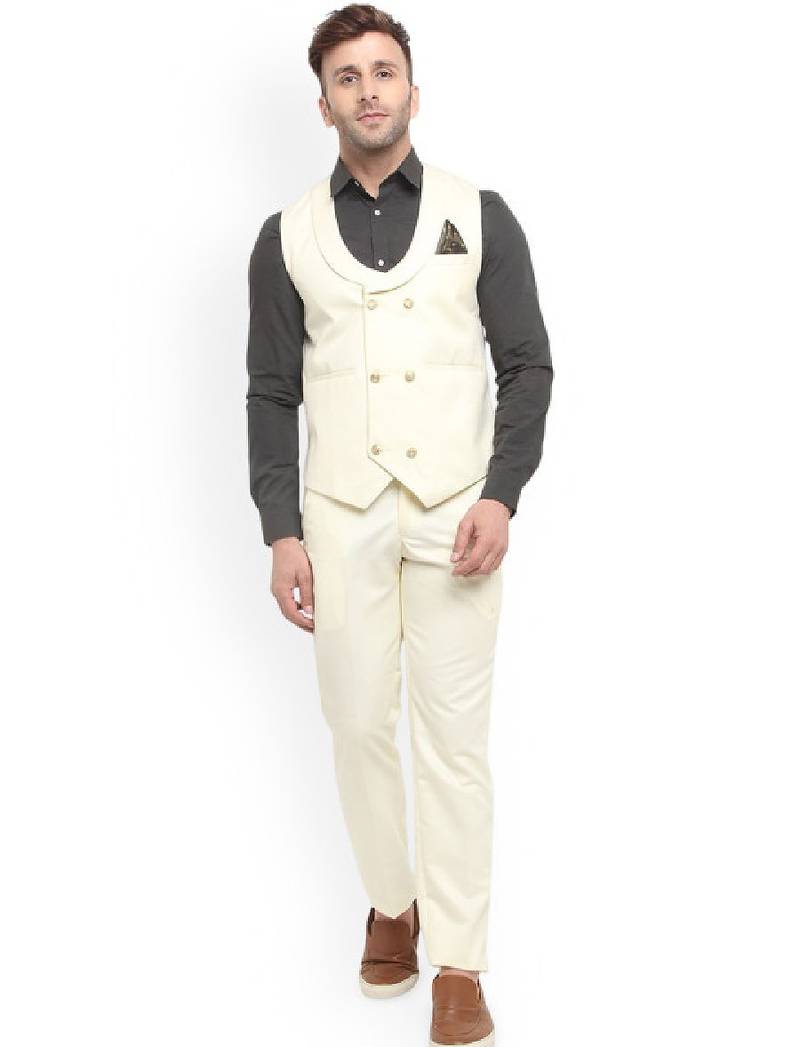 Men double-breasted two-piece suit