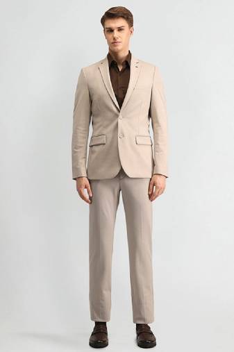 Men solid long sleeves suits