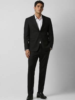 Slim fit single-breasted two piece formal suit 1