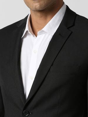 Slim fit single-breasted two piece formal suit 2