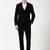 Men slim fit single-breasted three piece formal suit