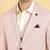 Men checked slim fit single-breasted three piece formal suit