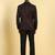 Men printed slim fit single-breasted two-piece party suit