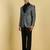 Men printed slim-fit single-breasted two piece party suit
