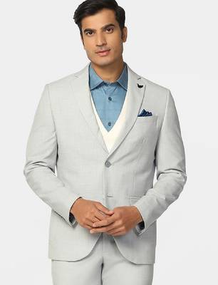 Checked slim-fit single-breasted three-piece suit 1