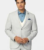Checked slim-fit single-breasted three-piece suit