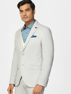 Checked slim-fit single-breasted three-piece suit 4