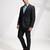 Notched lapel collar single-breasted slim fit 2 piece formal suits