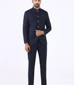 Mandarin collar slim fit 2 piece suits