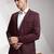 Self design textured slim fit single breasted formal 2 piece suits