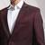 Self design textured slim fit single breasted formal 2 piece suits