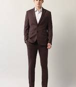Men's slim-fit single-breasted two -piece suits