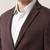 Men's slim-fit single-breasted two -piece suits