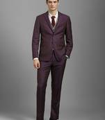 Men slim-fit single-breasted three-piece suits