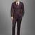 Men slim-fit single-breasted three-piece suits