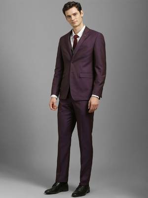 Men slim-fit single-breasted three-piece suits 3