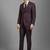 Men slim-fit single-breasted three-piece suits