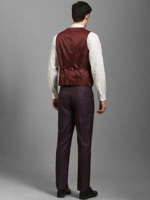 Men slim-fit single-breasted three-piece suits 4