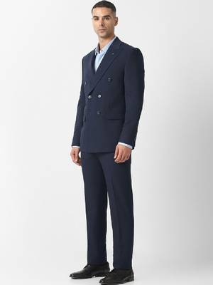 Slim-fit double-breasted two-piece suit 2