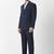 Slim-fit double-breasted two-piece suit