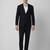 Textured slim-fit single-breasted two-piece formal suit