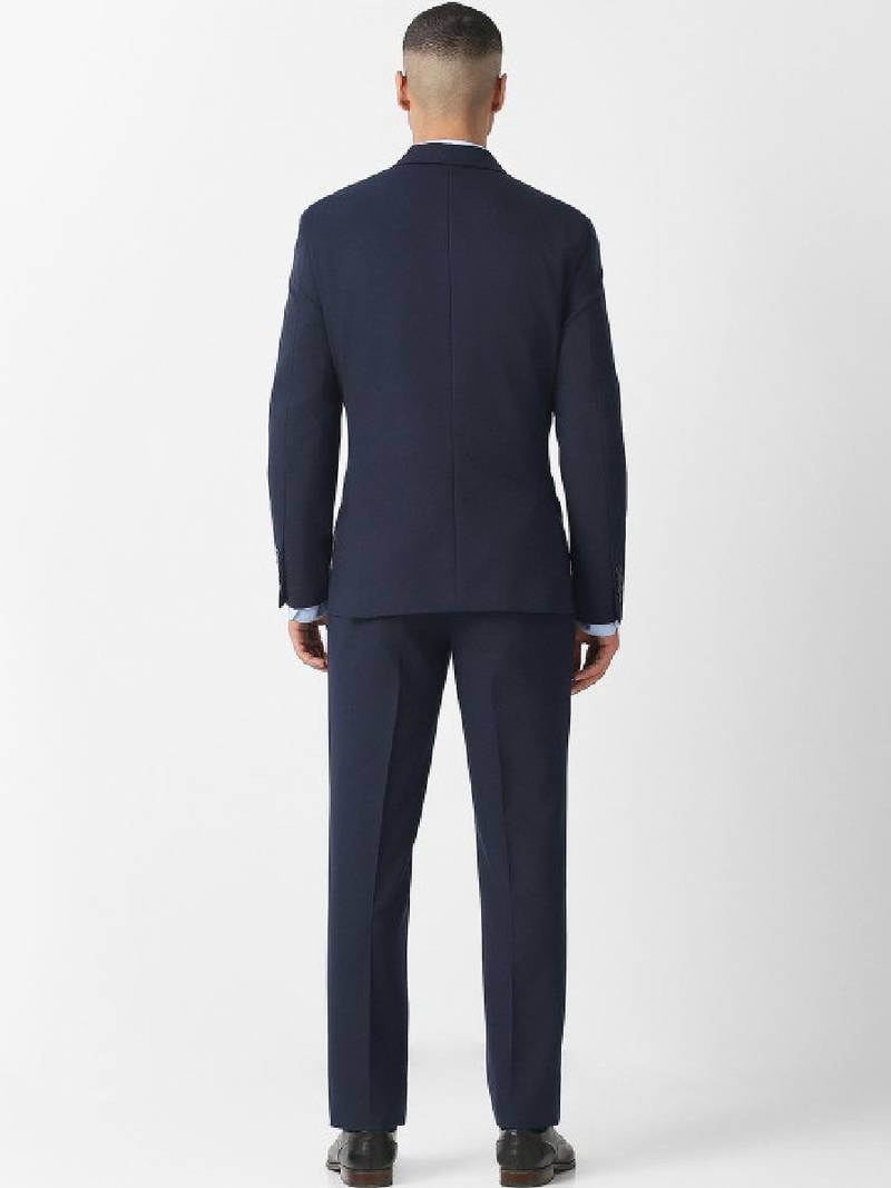 Slim-fit double-breasted two-piece suit