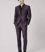 Self designed tailored fit single-breasted two-piece suit