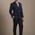 Peaked lapel slim fit 2 piece blazer and trousers suits