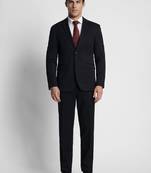 Notched lapel slim fit 2 piece blazer and trousers suit