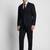 Notched lapel slim fit 2 piece blazer and trousers suit