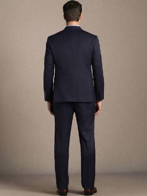 Peaked lapel slim fit 2 piece blazer and trousers suits 3