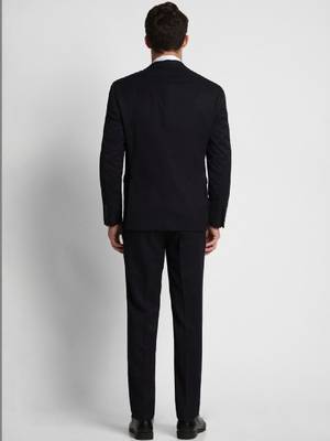 Notched lapel slim fit 2 piece blazer and trousers suit 3