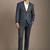 Self design notched lapel slim fit 2 piece suit