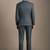Self design notched lapel slim fit 2 piece suit