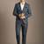 Self design notched lapel slim fit 2 piece suit