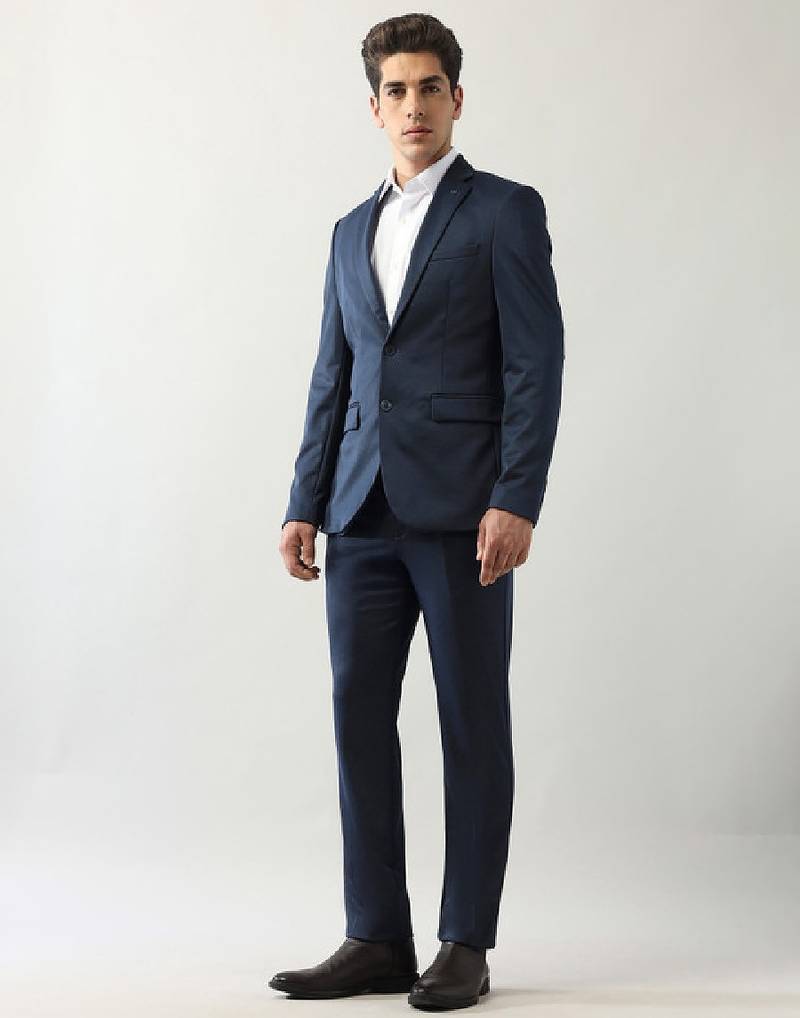 Slim-fit single breasted two piece suit