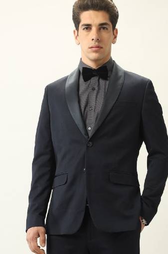 Tailored-fit ceremonial two-piece tuxedo suit