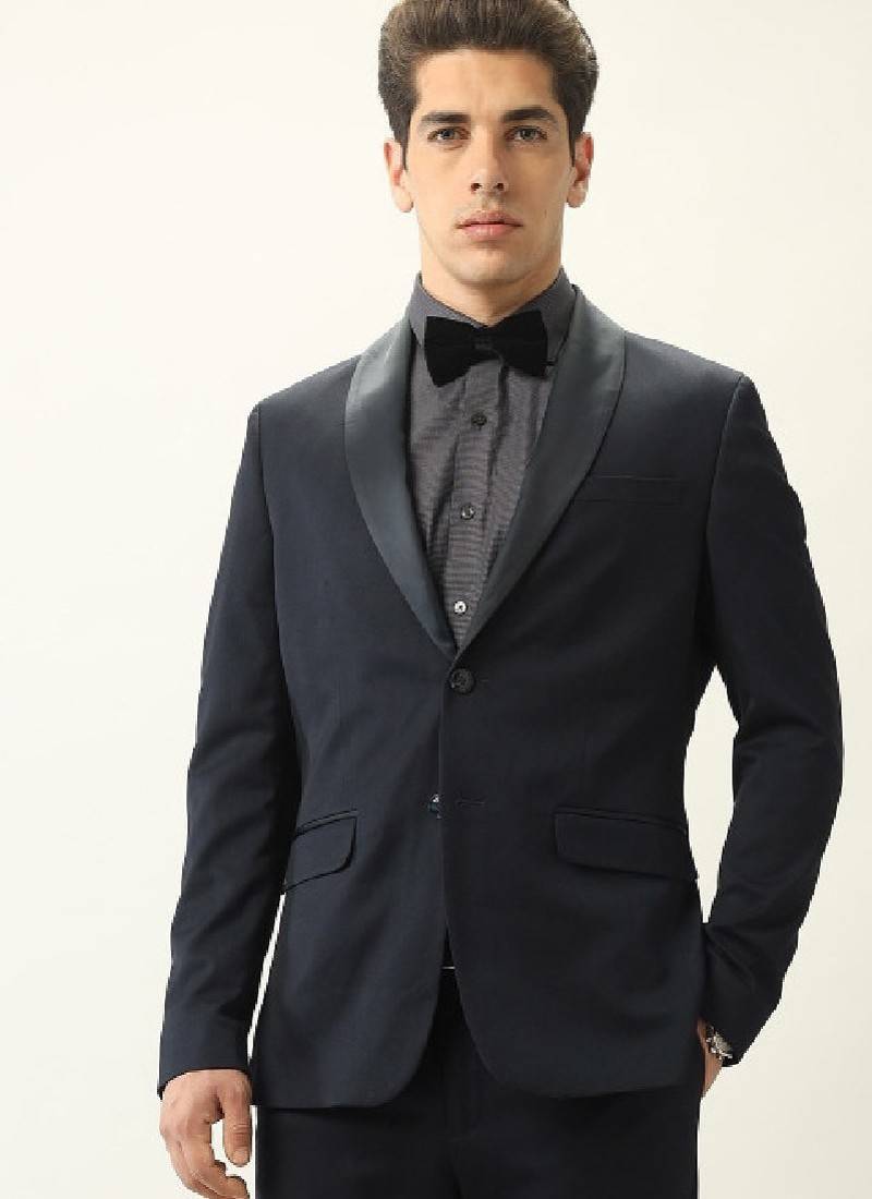Tailored-fit ceremonial two-piece tuxedo suit