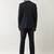 Men self design slim fit single-breasted two-piece formal suit