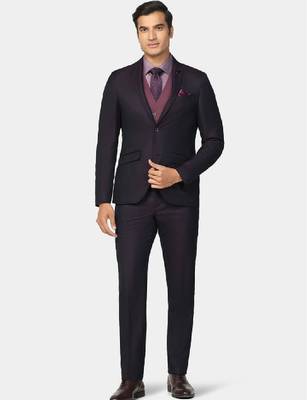 Self design 3 piece slim fit party suits 1