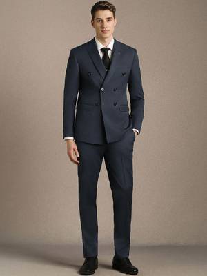 Slim-fit single-breasted two-piece suit 1