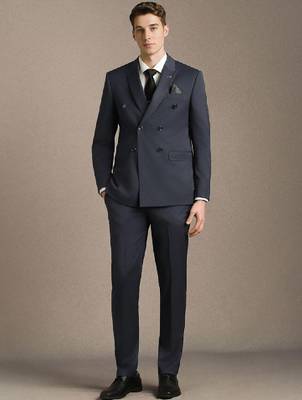 Slim-fit single-breasted two-piece suit 2