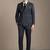 Slim-fit single-breasted two-piece suit