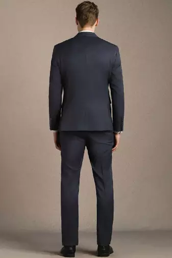 Slim-fit single-breasted two-piece suit