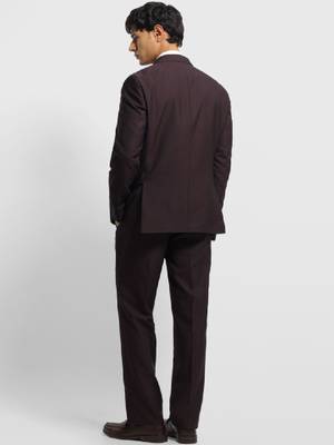 Self design notched lapel 3 piece blazer and waistcoat with trousers suits 4