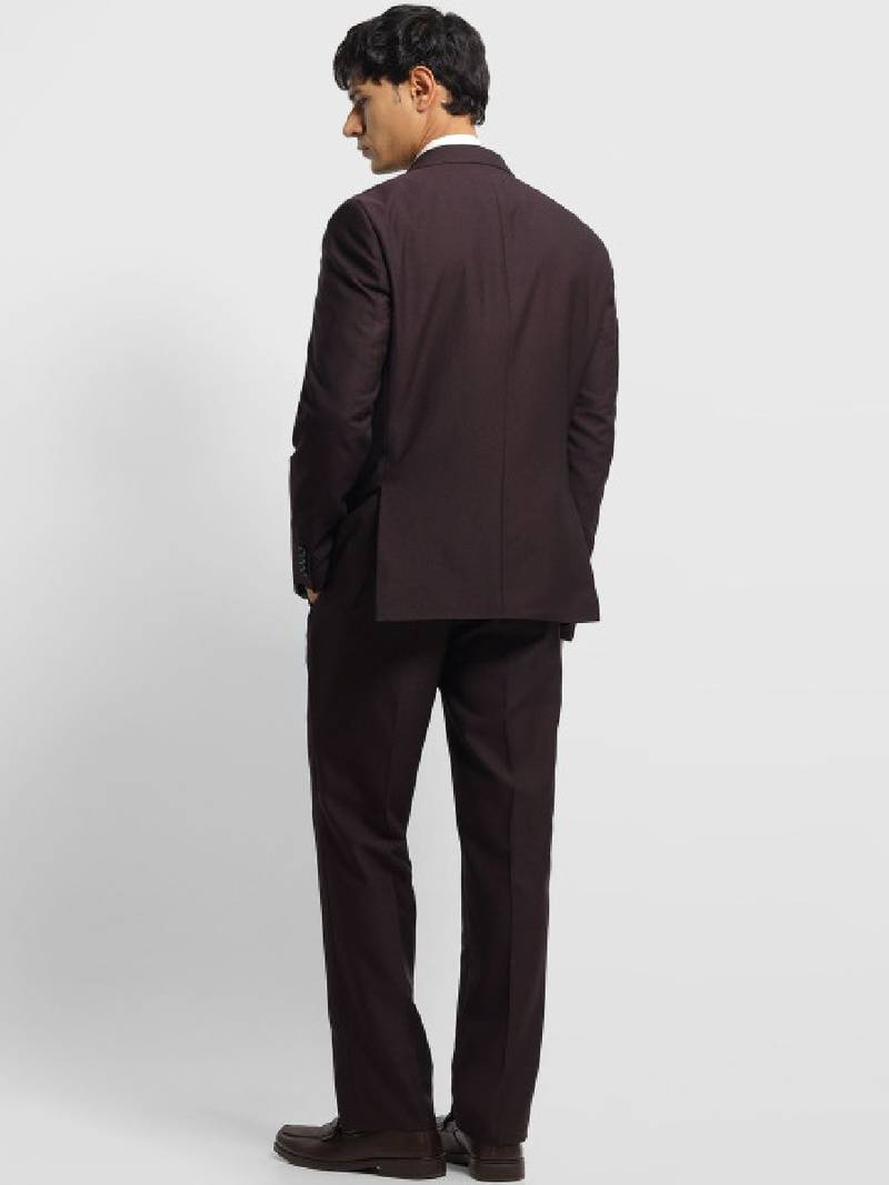 Self design notched lapel 3 piece blazer and waistcoat with trousers suits