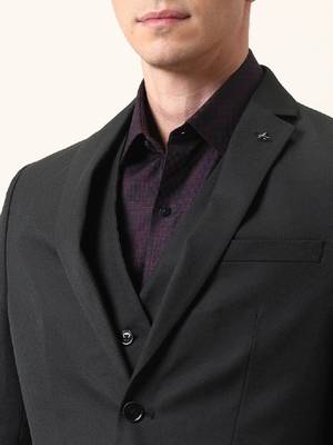 Men ceremonial three piece dobby suit 2