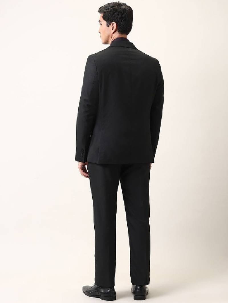 Men ceremonial three piece dobby suit